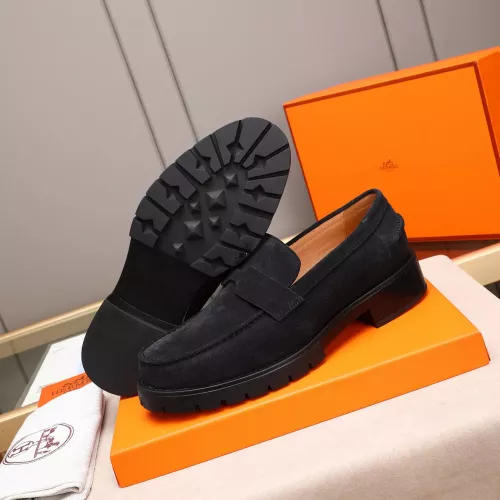 Replica Hermes Leather Shoes For Men #1348377 $85.00 USD for Wholesale