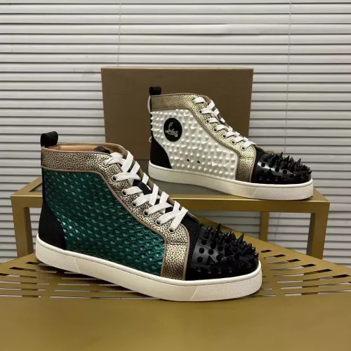 Wholesale Christian Louboutin High Top Shoes For Men #1348431 $98.00 USD, Wholesale Quality Replica Christian Louboutin High Top Shoes