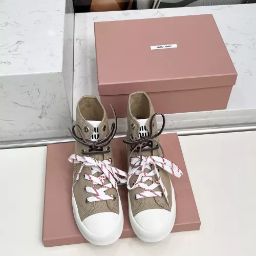 Replica MIU MIU High Tops Shoes For Women #1348501 $96.00 USD for Wholesale