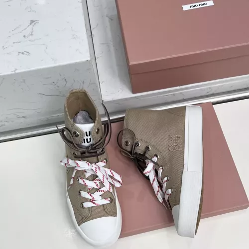 Replica MIU MIU High Tops Shoes For Women #1348501 $96.00 USD for Wholesale