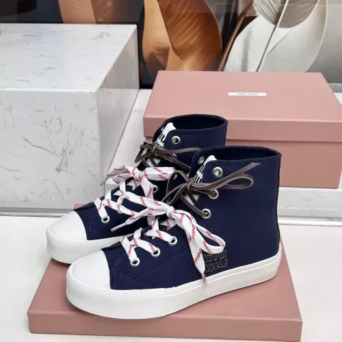 Wholesale MIU MIU High Tops Shoes For Women #1348502 $96.00 USD, Wholesale Quality Replica MIU MIU High Tops Shoes
