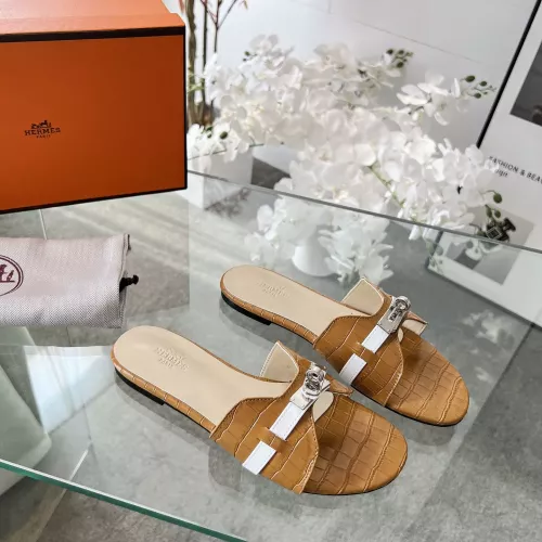 Replica Hermes Slippers For Women #1348609 $82.00 USD for Wholesale