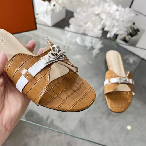 Replica Hermes Slippers For Women #1348609 $82.00 USD for Wholesale