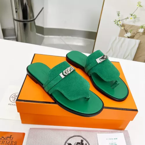 Replica Hermes Slippers For Women #1348681 $85.00 USD for Wholesale