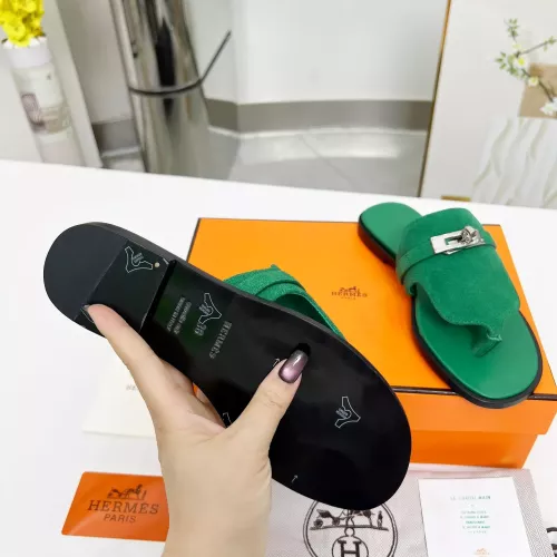 Replica Hermes Slippers For Women #1348681 $85.00 USD for Wholesale