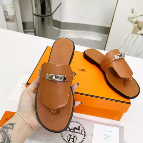 Replica Hermes Slippers For Women #1348682 $85.00 USD for Wholesale
