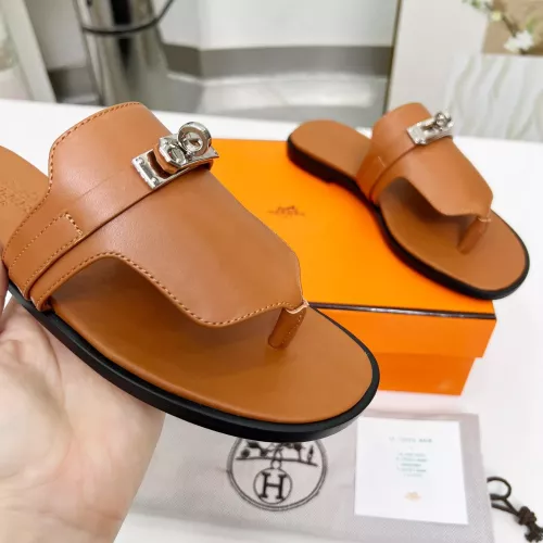 Replica Hermes Slippers For Women #1348682 $85.00 USD for Wholesale