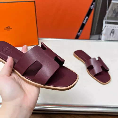 Replica Hermes Slippers For Women #1348689 $80.00 USD for Wholesale