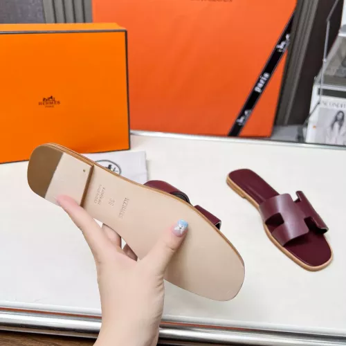 Replica Hermes Slippers For Women #1348689 $80.00 USD for Wholesale