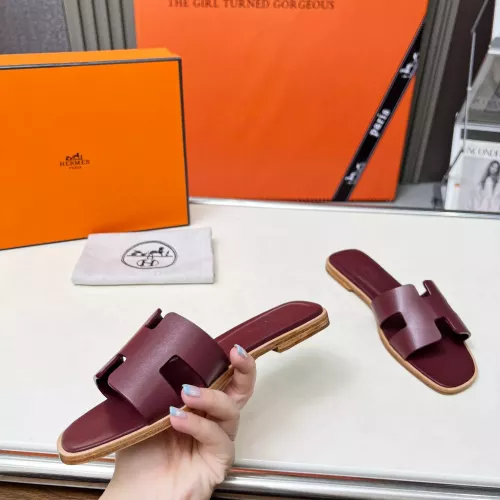 Replica Hermes Slippers For Women #1348689 $80.00 USD for Wholesale