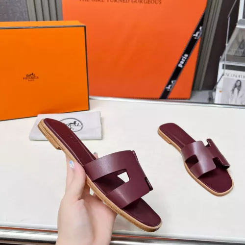 Replica Hermes Slippers For Women #1348689 $80.00 USD for Wholesale