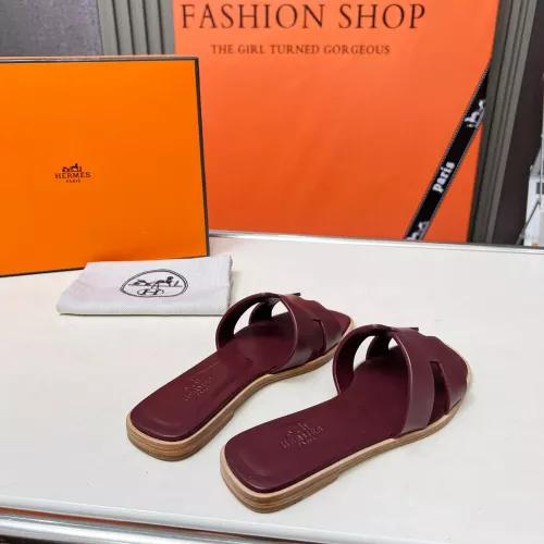 Replica Hermes Slippers For Women #1348689 $80.00 USD for Wholesale