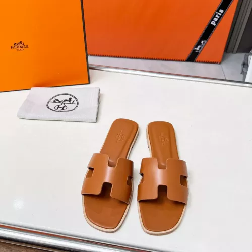 Replica Hermes Slippers For Women #1348692 $80.00 USD for Wholesale