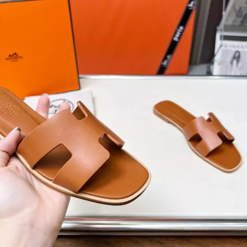 Replica Hermes Slippers For Women #1348692 $80.00 USD for Wholesale