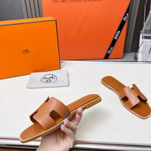 Replica Hermes Slippers For Women #1348692 $80.00 USD for Wholesale