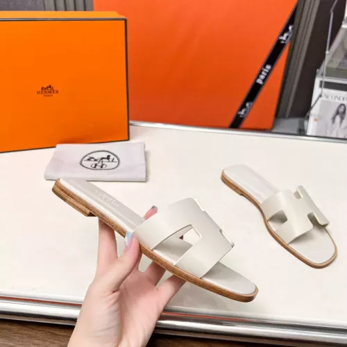 Replica Hermes Slippers For Women #1348698 $80.00 USD for Wholesale