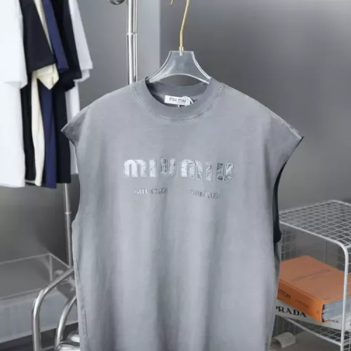 Wholesale MIU MIU T-Shirts Sleeveless For Unisex #1348837 $39.00 USD, Wholesale Quality Replica MIU MIU T-Shirts