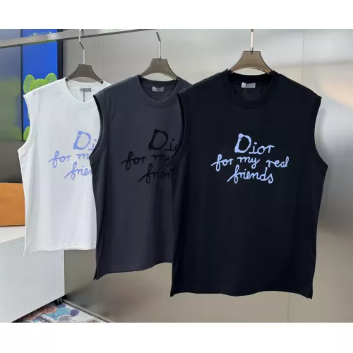 Replica Christian Dior T-Shirts Sleeveless For Unisex #1349107 $68.00 USD for Wholesale