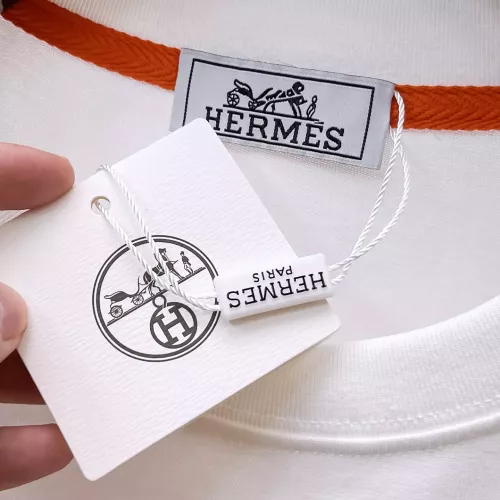 Replica Hermes T-Shirts Short Sleeved For Men #1349185 $85.00 USD for Wholesale