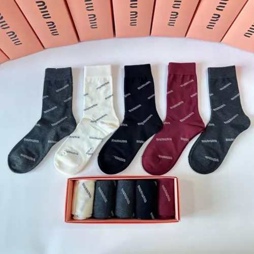 Wholesale MIU MIU Socks #1349596 $29.00 USD, Wholesale Quality Replica MIU MIU Socks