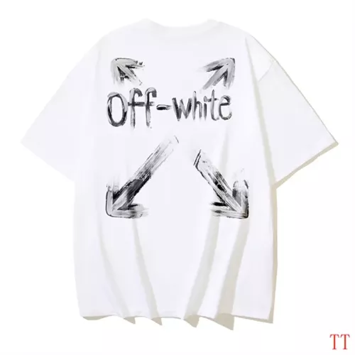 Wholesale Off-White T-Shirts Short Sleeved For Unisex #1350344 $32.00 USD, Wholesale Quality Replica Off-White T-Shirts