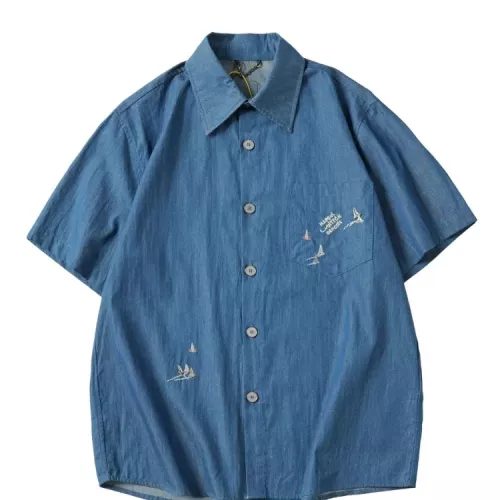 Wholesale Louis Vuitton LV Shirts Short Sleeved For Unisex #1350417 $56.00 USD, Wholesale Quality Replica Louis Vuitton LV Shirts