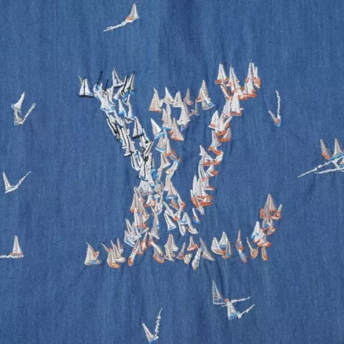 Replica Louis Vuitton LV Shirts Short Sleeved For Unisex #1350417 $56.00 USD for Wholesale