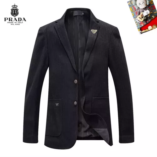 Wholesale Prada Jackets Long Sleeved For Men #1350424 $68.00 USD, Wholesale Quality Replica Prada Jackets