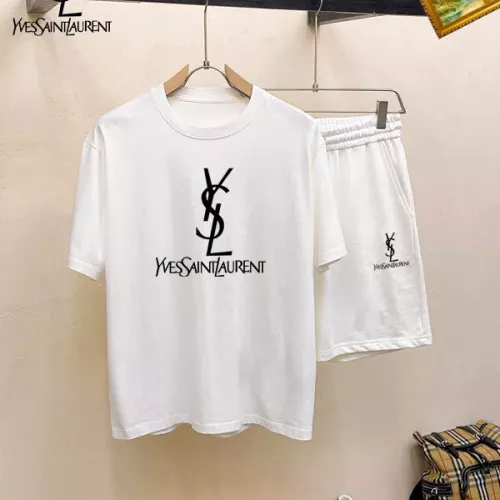 Wholesale Yves Saint Laurent YSL Tracksuits Short Sleeved For Men #1350515 $48.00 USD, Wholesale Quality Replica Yves Saint Laurent YSL Tracksuits