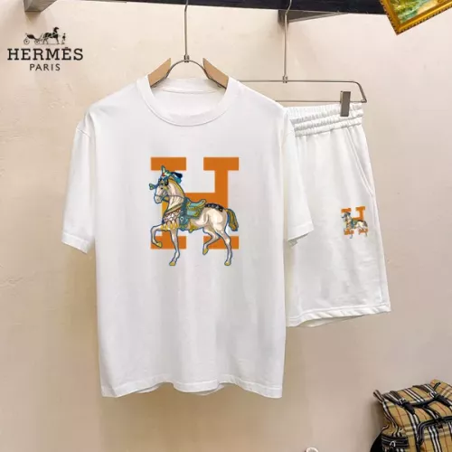 Wholesale Hermes Tracksuits Short Sleeved For Men #1350525 $48.00 USD, Wholesale Quality Replica Hermes Tracksuits