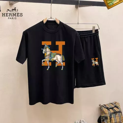 Wholesale Hermes Tracksuits Short Sleeved For Men #1350526 $48.00 USD, Wholesale Quality Replica Hermes Tracksuits