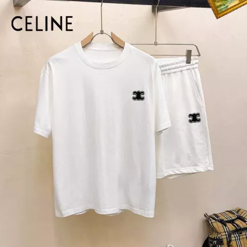 Wholesale Celine Tracksuits Short Sleeved For Men #1350543 $48.00 USD, Wholesale Quality Replica Celine Tracksuits