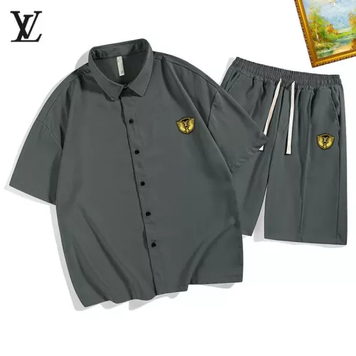 Wholesale Louis Vuitton LV Tracksuits Short Sleeved For Men #1350592 $48.00 USD, Wholesale Quality Replica Louis Vuitton LV Tracksuits