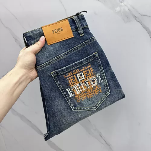 Wholesale Fendi Jeans For Men #1350637 $68.00 USD, Wholesale Quality Replica Fendi Jeans