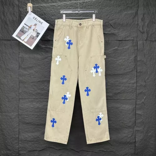 Wholesale Chrome Hearts Jeans For Unisex #1350700 $60.00 USD, Wholesale Quality Replica Chrome Hearts Jeans