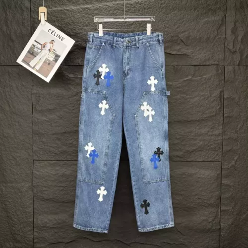 Wholesale Chrome Hearts Jeans For Unisex #1350701 $60.00 USD, Wholesale Quality Replica Chrome Hearts Jeans