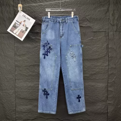 Wholesale Chrome Hearts Jeans For Unisex #1350703 $60.00 USD, Wholesale Quality Replica Chrome Hearts Jeans