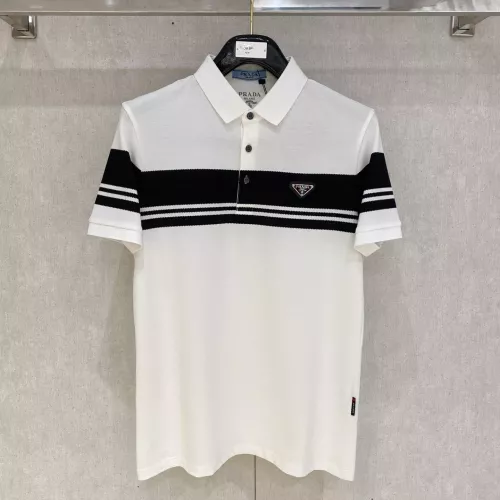 Wholesale Prada T-Shirts Short Sleeved For Men #1350713 $76.00 USD, Wholesale Quality Replica Prada T-Shirts