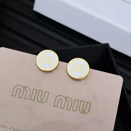 Wholesale MIU MIU Earrings For Women #1350882 $27.00 USD, Wholesale Quality Replica MIU MIU Earrings