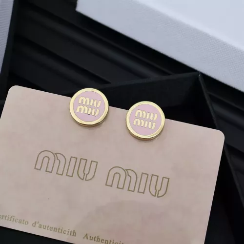 Wholesale MIU MIU Earrings For Women #1350883 $27.00 USD, Wholesale Quality Replica MIU MIU Earrings