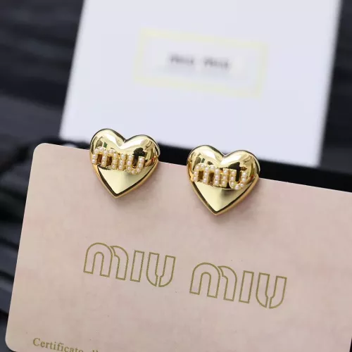 Wholesale MIU MIU Earrings For Women #1350889 $25.00 USD, Wholesale Quality Replica MIU MIU Earrings