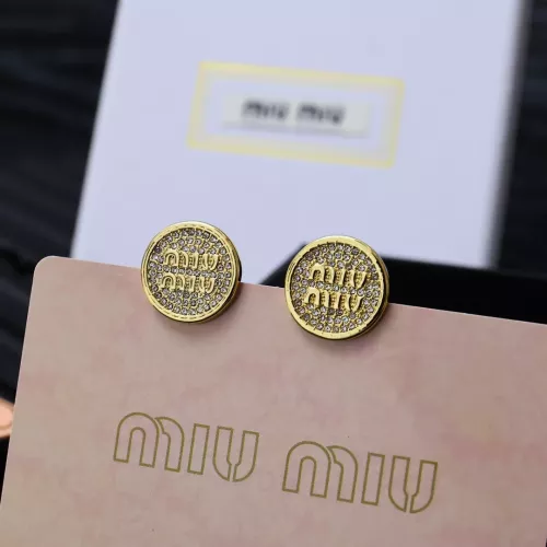 Wholesale MIU MIU Earrings For Women #1350894 $27.00 USD, Wholesale Quality Replica MIU MIU Earrings