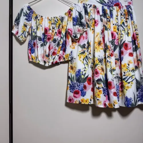 Wholesale Dolce &amp; Gabbana D&amp;G Tracksuits Short Sleeved For Women #1350895 $102.00 USD, Wholesale Quality Replica Dolce &amp; Gabbana D&amp;G Tracksuits