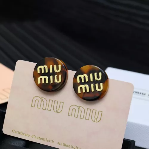 Wholesale MIU MIU Earrings For Women #1350899 $29.00 USD, Wholesale Quality Replica MIU MIU Earrings