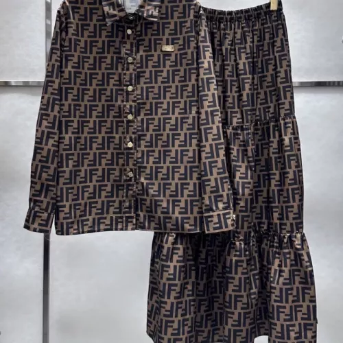 Wholesale Fendi Tracksuits Long Sleeved For Women #1350915 $92.00 USD, Wholesale Quality Replica Fendi Tracksuits