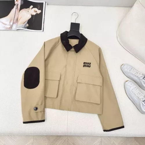 Wholesale MIU MIU Jackets Long Sleeved For Women #1351021 $96.00 USD, Wholesale Quality Replica MIU MIU Jackets