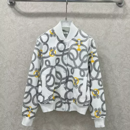 Wholesale Hermes Jackets Long Sleeved For Women #1351032 $135.00 USD, Wholesale Quality Replica Hermes Jackets