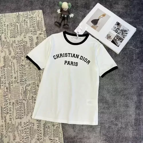 Wholesale Christian Dior T-Shirts Short Sleeved For Women #1351045 $48.00 USD, Wholesale Quality Replica Christian Dior T-Shirts
