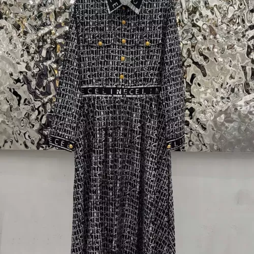 Wholesale Celine Dresses Long Sleeved For Women #1351069 $82.00 USD, Wholesale Quality Replica Celine Dresses