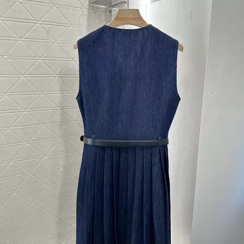 Replica MIU MIU Dresses Sleeveless For Women #1351077 $76.00 USD for Wholesale